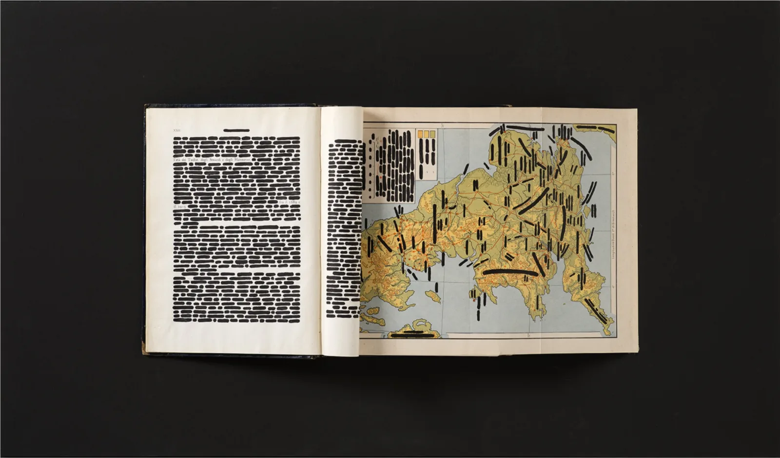 What Survives the Ink: Emilio Isgrò at the Estorick